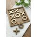 Anita Brown and Gold Tic-Tac-Toe Set