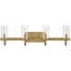 Ryden 30 inch Heritage Brass Vanity Light Wall Light