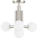 Stockholm LED 16 inch Polished Nickel Convertible Pendant Ceiling Light
