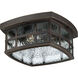 Stonington 2 Light 12 inch Palladian Bronze Outdoor Flush Mount
