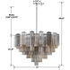 Addis 16 Light 32 inch Polished Chrome Chandelier Ceiling Light in Tronchi Glass Autumn