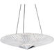 Origami LED 23.8 inch Polished Chrome Pendant Ceiling Light, Schonbek Signature