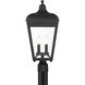 Marquee 4 Light 22 inch Sand Coal Outdoor Post Lantern, Great Outdoors