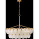 Essie 6 Light 33.25 inch Distressed Brass Chandelier Ceiling Light