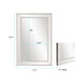 Gemma 47 X 31 inch Beaded Glass Trim Wall Mirror