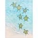 Swimming Turtles Blue and Beige and Green and Multi Canvas, Propac
