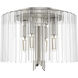 Gatz 4 Light 9.75 inch Brushed Nickel Flush Mount Ceiling Light