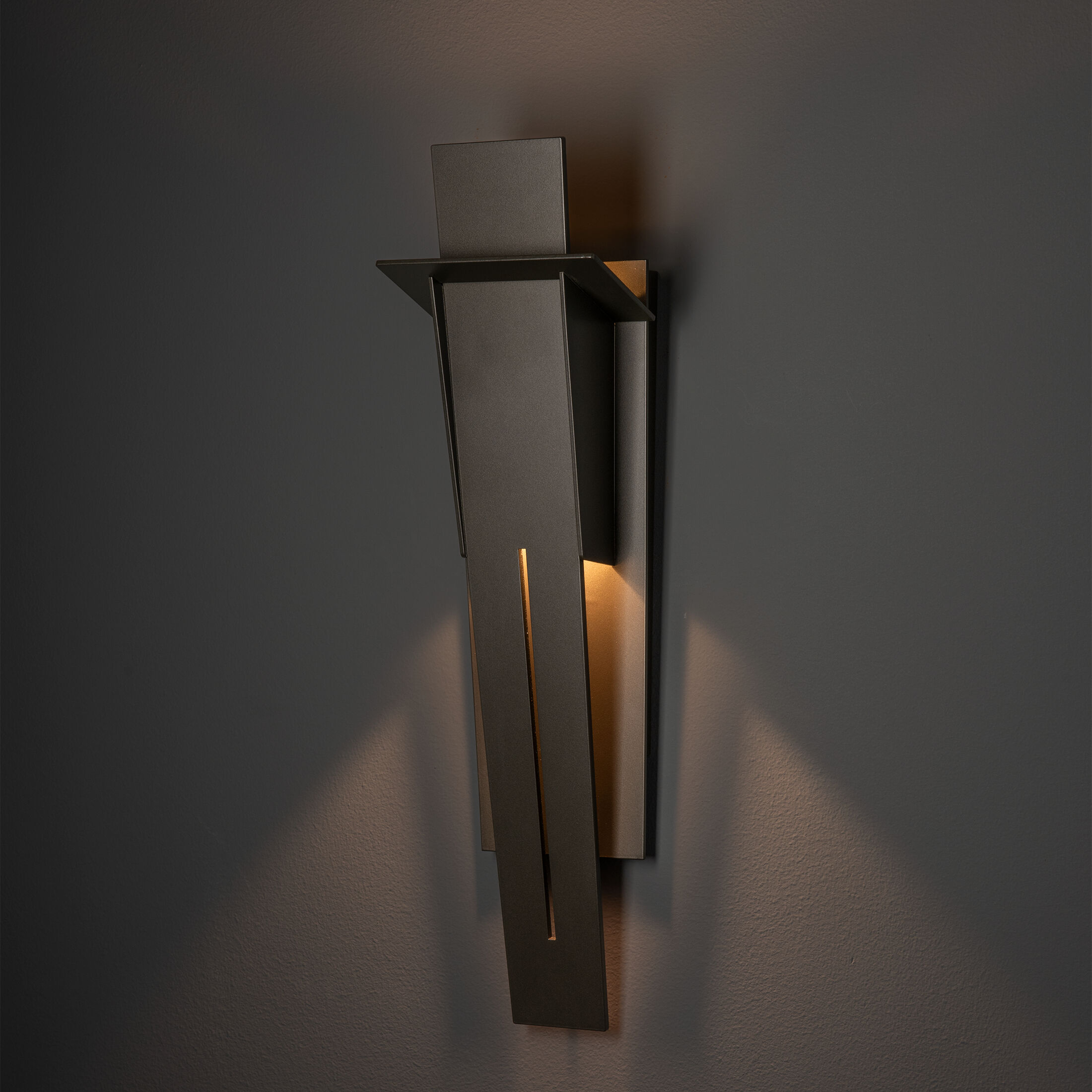 Linea 2 Light 21.9 inch Coastal Dark Smoke Outdoor Wall Sconce