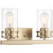Lunden 2 Light 14.5 inch Modern Gold Bathroom Vanity Light Wall Light