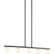 Lindy 5 Light 40 inch Matte Black Pendant Ceiling Light