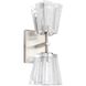 Valentin 2 Light 6 inch Brushed Nickel Vanity Light Wall Light