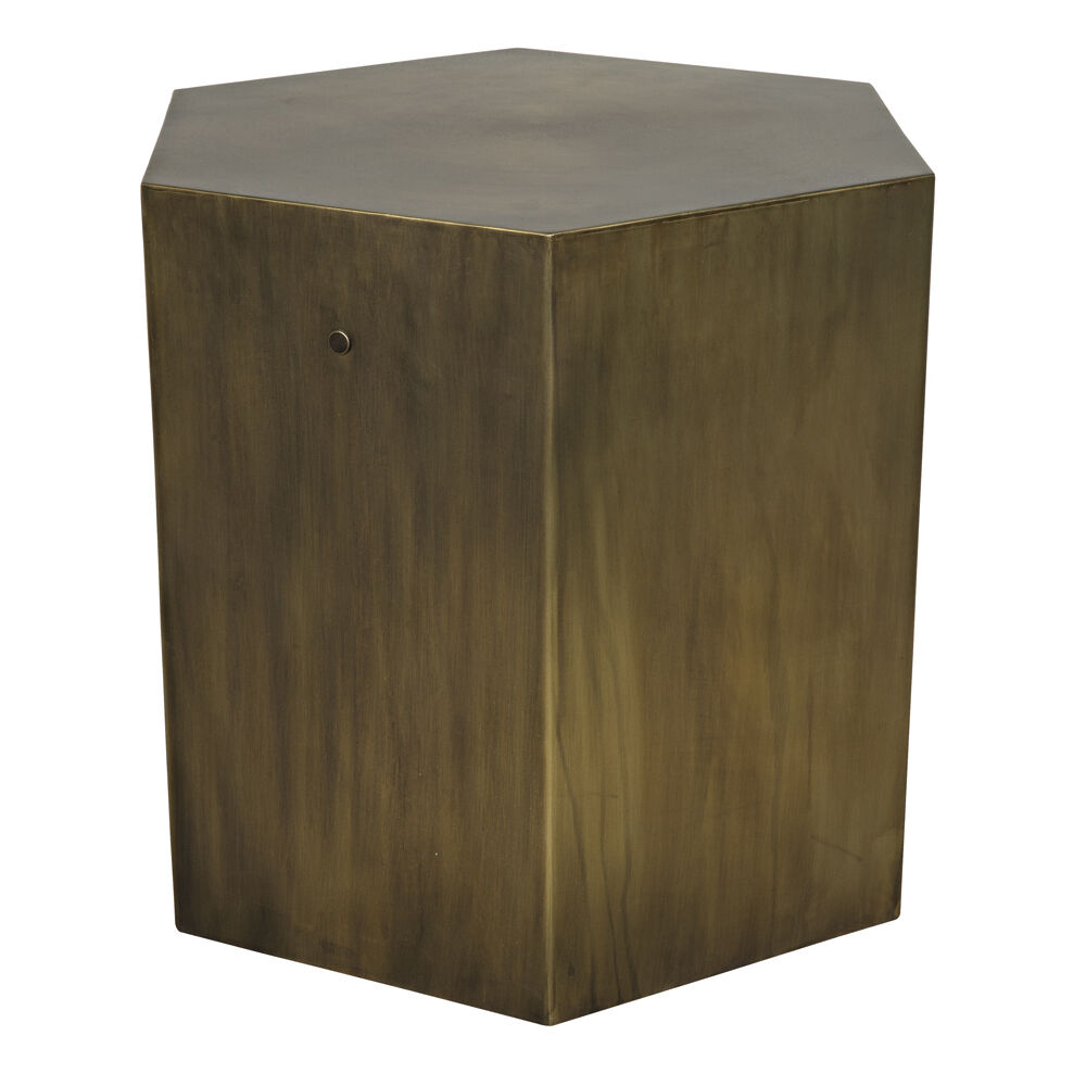 Aria B 20 X 20 inch Aged Brass Side Table