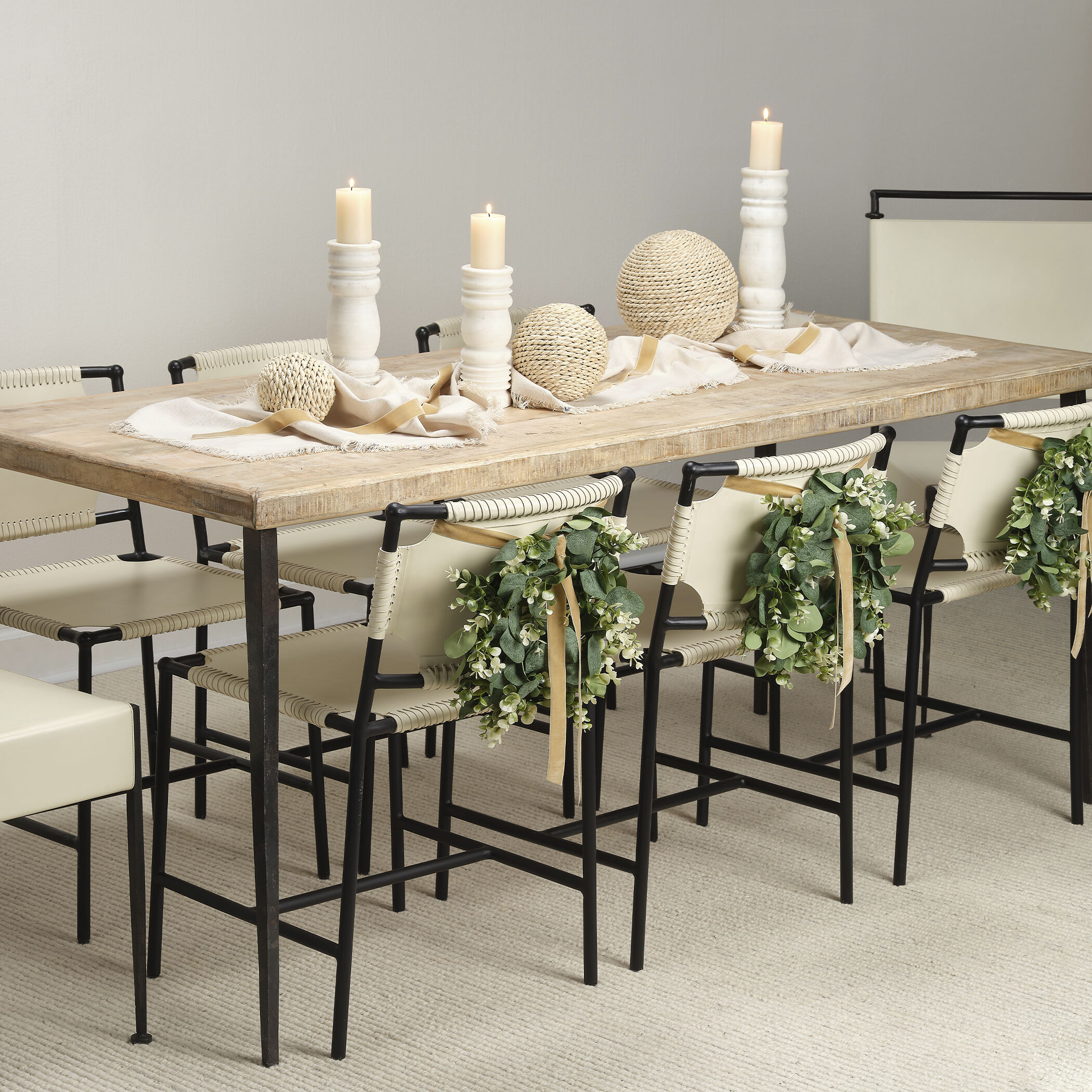 Malibu Natural Decorative Balls, Set of 3