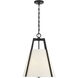 Mansfield 3 Light 18 inch Matte Black Pendant Ceiling Light, Essentials