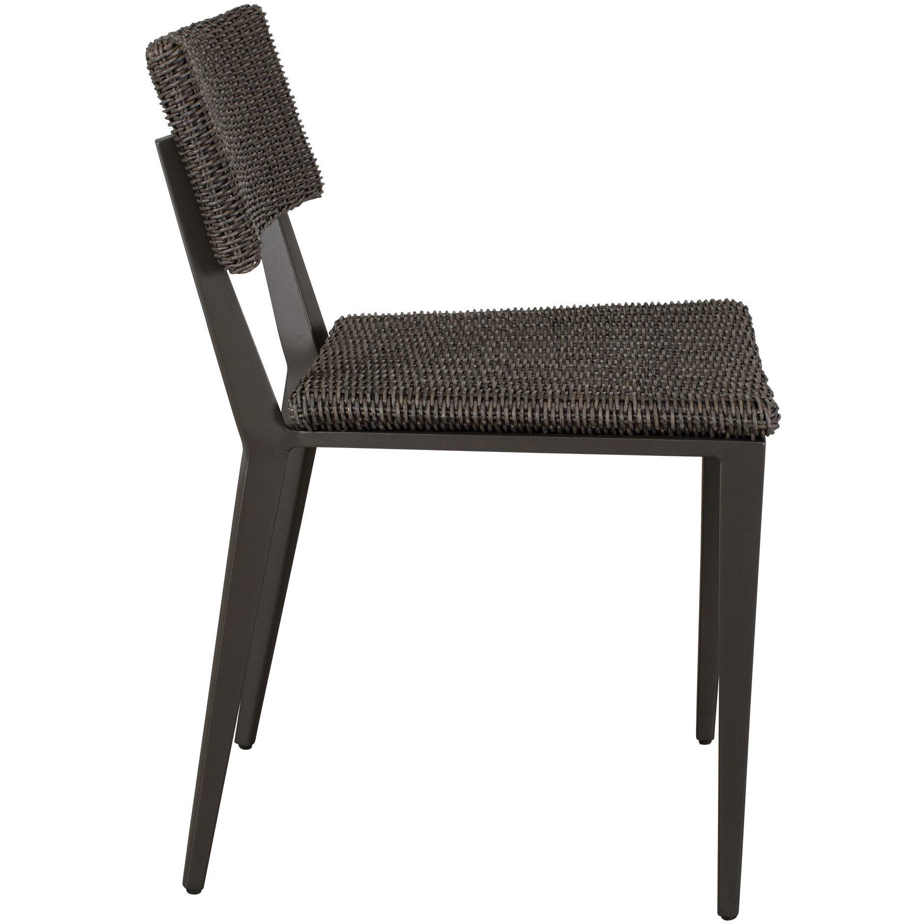 Calbas Java Black and Mocha Outdoor Dining Chair