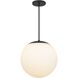 Rondure LED 18 inch Sand Black Outdoor Pendant