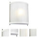 Corona 1 Light 8.25 inch White ADA Sconce Wall Light