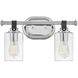 Halstead 2 Light 16 inch Chrome Vanity Light Wall Light