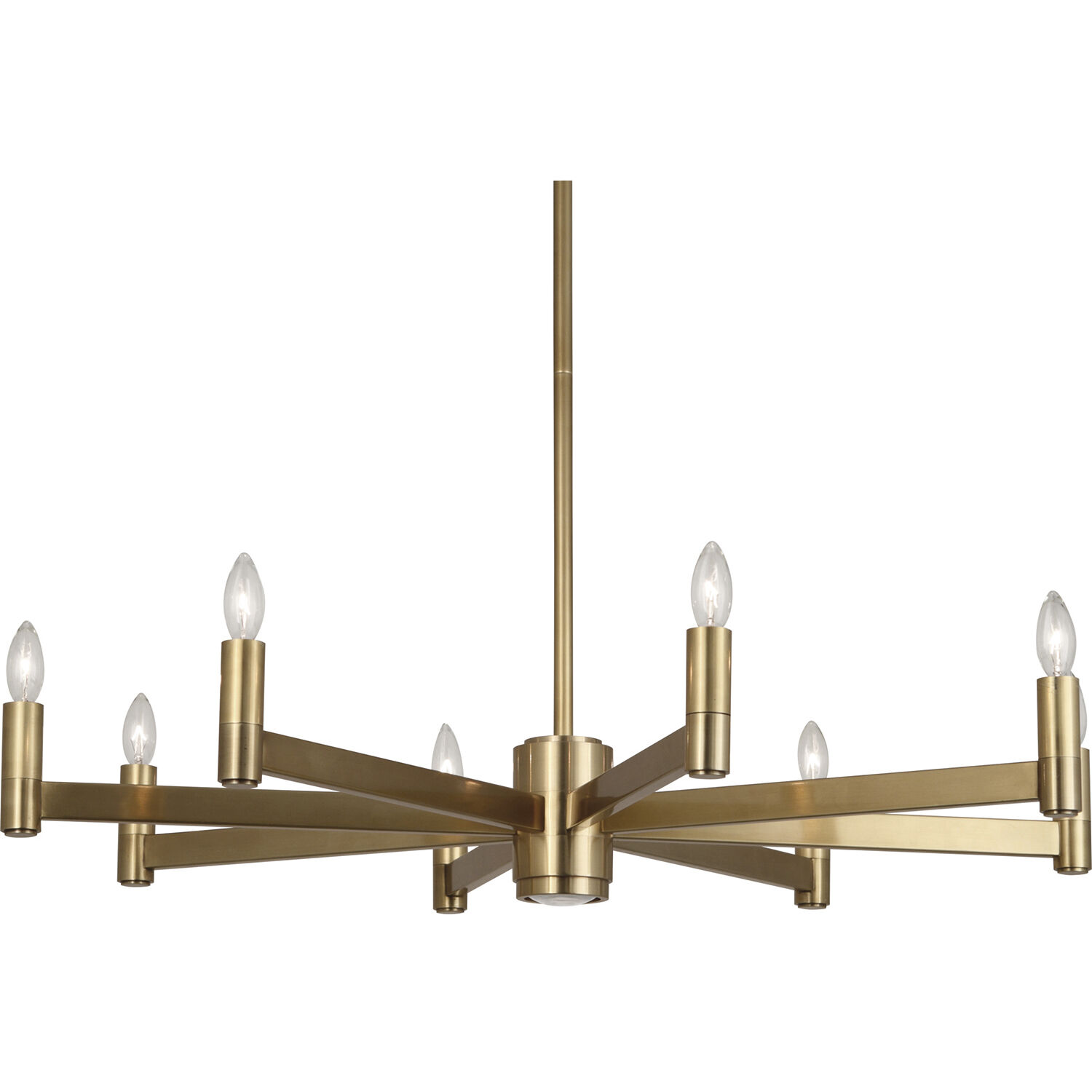 Delany 9 Light 15 inch Antique Brass Chandelier Ceiling Light