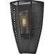 Open Air Luca 1 Light 12 inch Black Outdoor Wall Mount Lantern