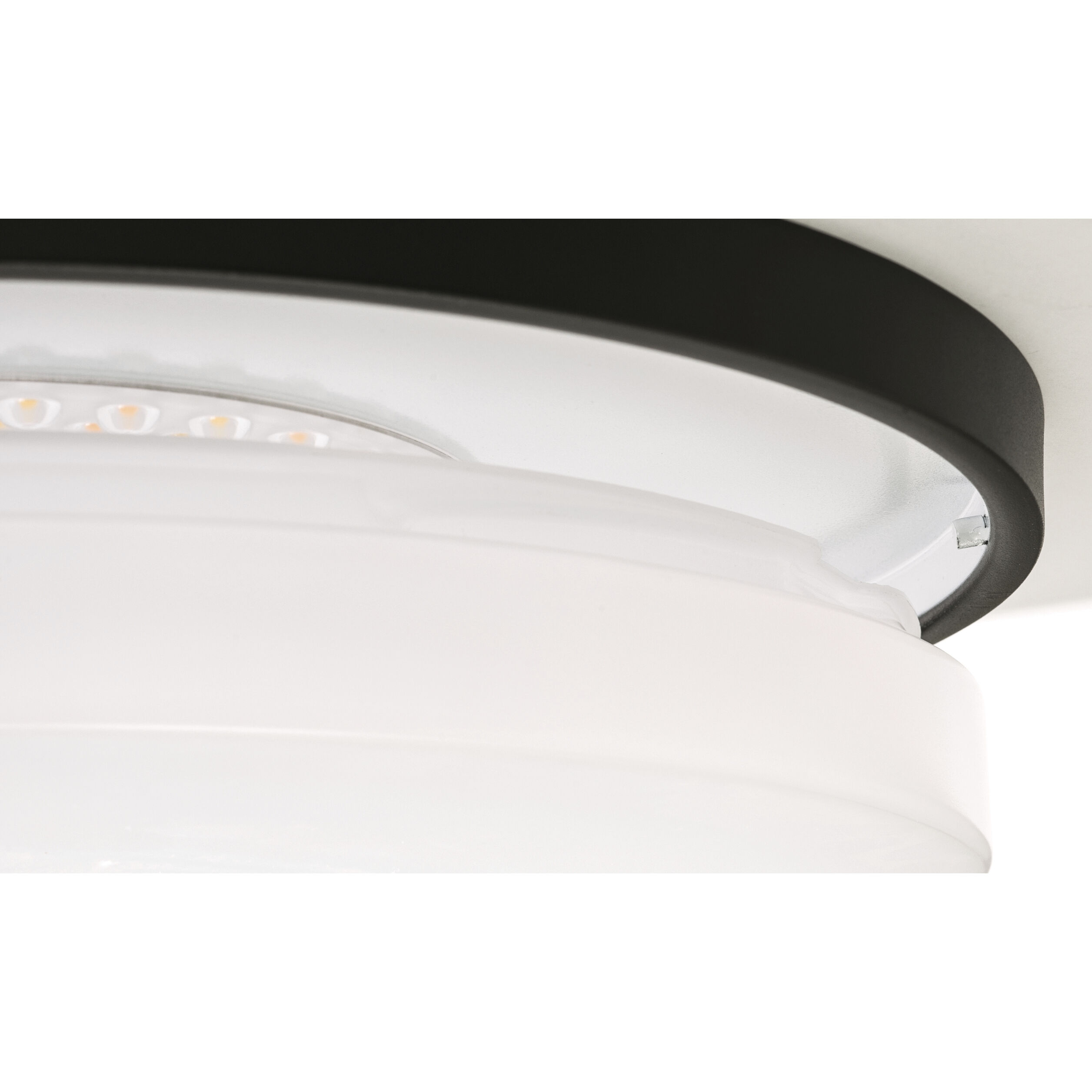 Oscar LED 19 inch Black Flush Mount Ceiling Light