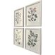 Pressed Arrangement Pink and Green and Purple and Multi Framed Art, Propac