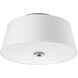 Arden 2 Light 14 inch Brushed Nickel Flush Mount Ceiling Light