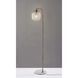 Natasha 58 inch 100.00 watt Antique Brass Floor Lamp Portable Light