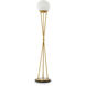 Izzy 55.12 inch 5 watt Antique Brass and Alabaster Floor Lamp Portable Light