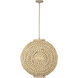 Coaxial 6 Light 26 inch Jute Pendant Ceiling Light