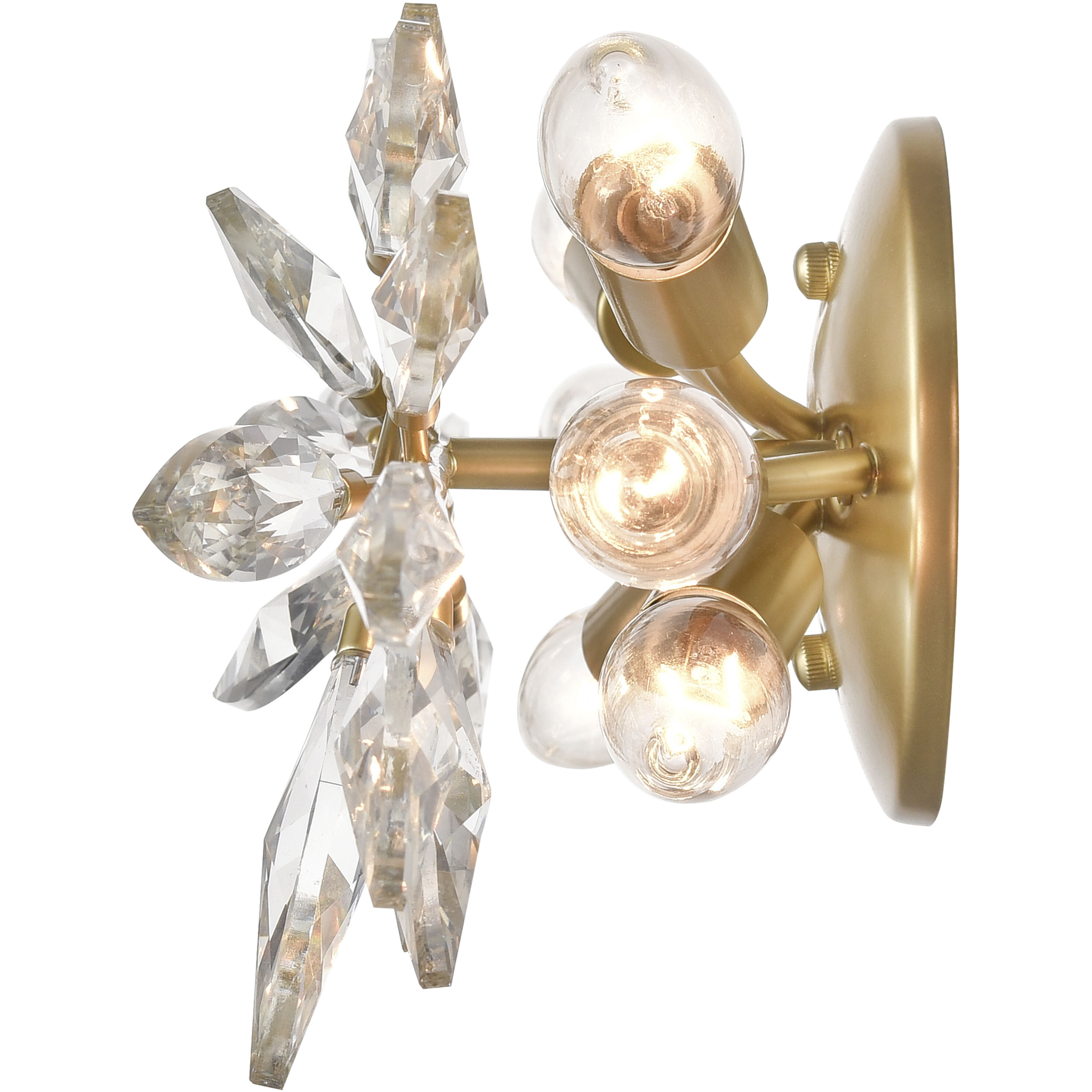 Flora Grace 6 Light 28.75 inch Champagne Gold Vanity Light Wall Light