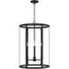 Capital Lighting Brennen 4 Light 19 inch Black Iron Foyer Ceiling Light 544941BI - Open Box