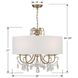 Othello 5 Light 24 inch Vibrant Gold Chandelier Ceiling Light in Clear Spectra