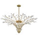 Flora Grace 12 Light 50 inch Champagne Gold Chandelier Ceiling Light