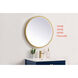 Pier 24 X 24 inch Brass LED Mirror