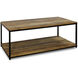 LOGAN 47 X 23.5 inch Wood/Black Coffee Table