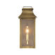 Manchester 1 Light 13 inch Aged Brass Exterior Wall Mount