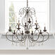 Donatella 12 Light 34.63 inch English Bronze Chandelier Ceiling Light