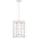 Birch 4 Light 12 inch Bisque White Pendant Ceiling Light