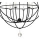 Solaris 6 Light 22.5 inch Black Chandelier Ceiling Light