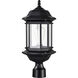 Hopkins 19 inch Matte Black Post Lantern, Large