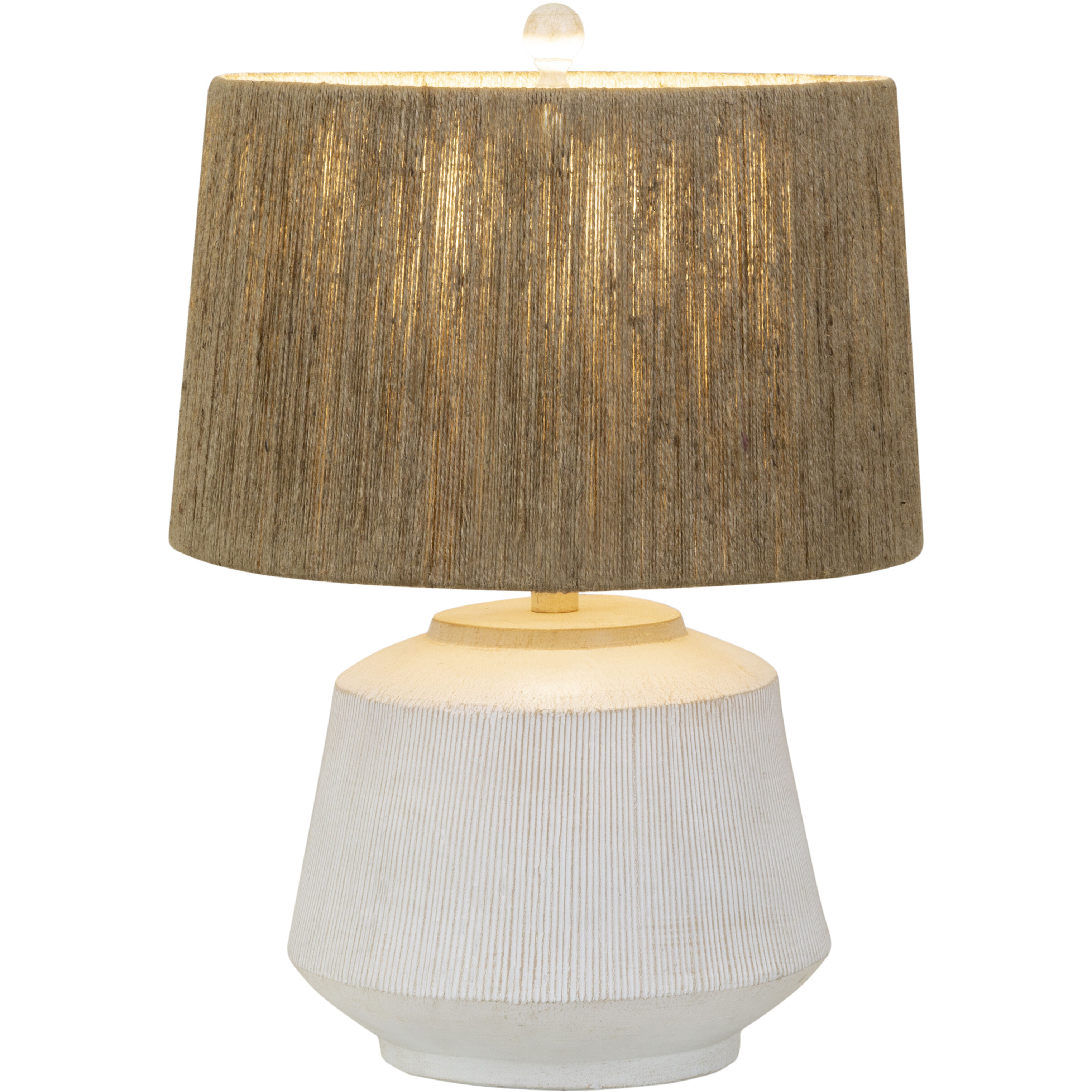 Corliss 20.5 inch 9 watt White Table Lamp Portable Light