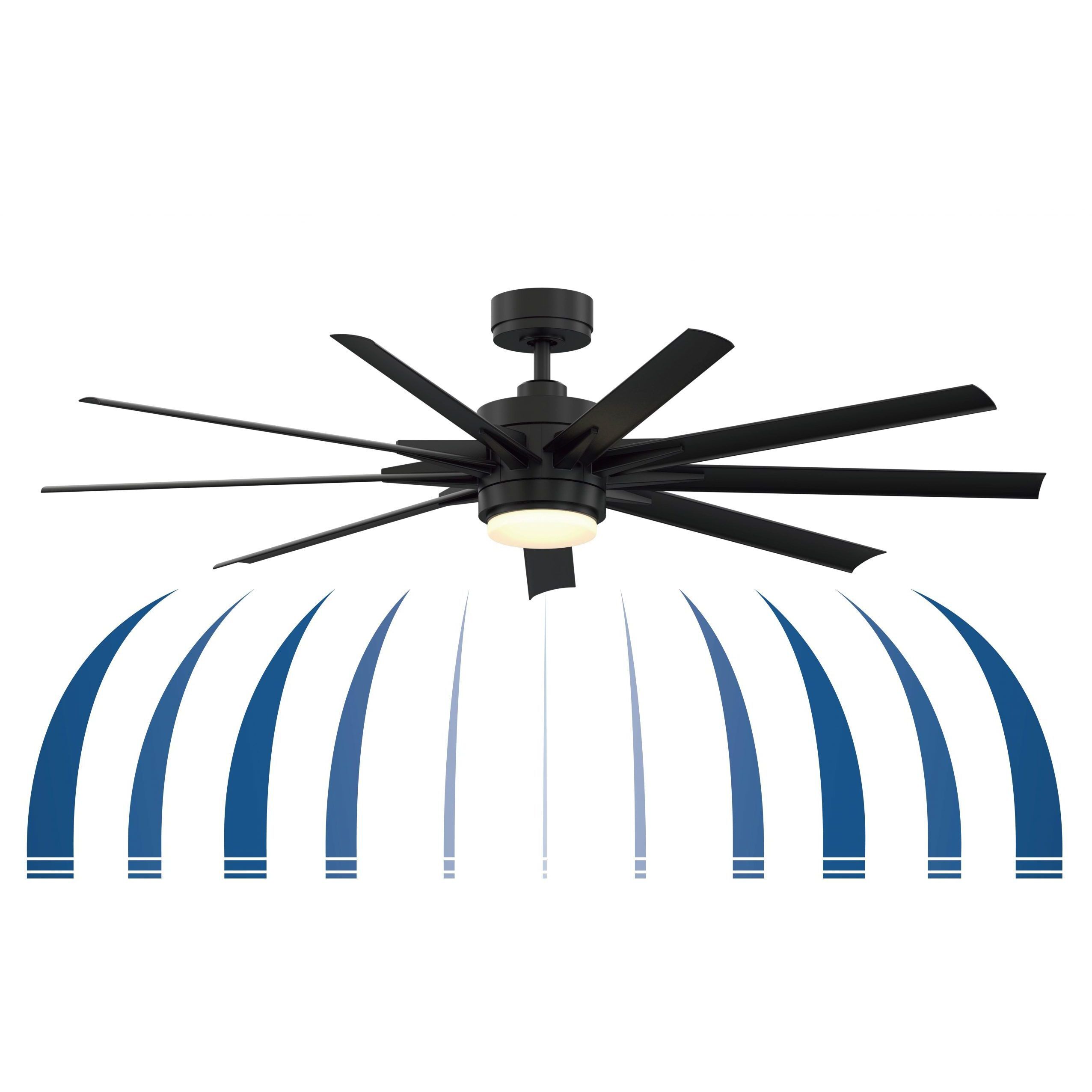 Odyn Custom Matte White Fan Motor Only, Blades Sold Separately