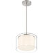 Parsons Studio 1 Light 10 inch Brushed Nickel Pendant Ceiling Light