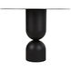 Wanda 39.5 X 39.5 inch Matte Black Dining Table