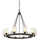 Arcadia 10 Light 39.75 inch Textured Iron Chandelier Ceiling Light