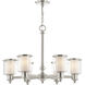 Middlebush 6 Light 28 inch Brushed Nickel Chandelier Ceiling Light