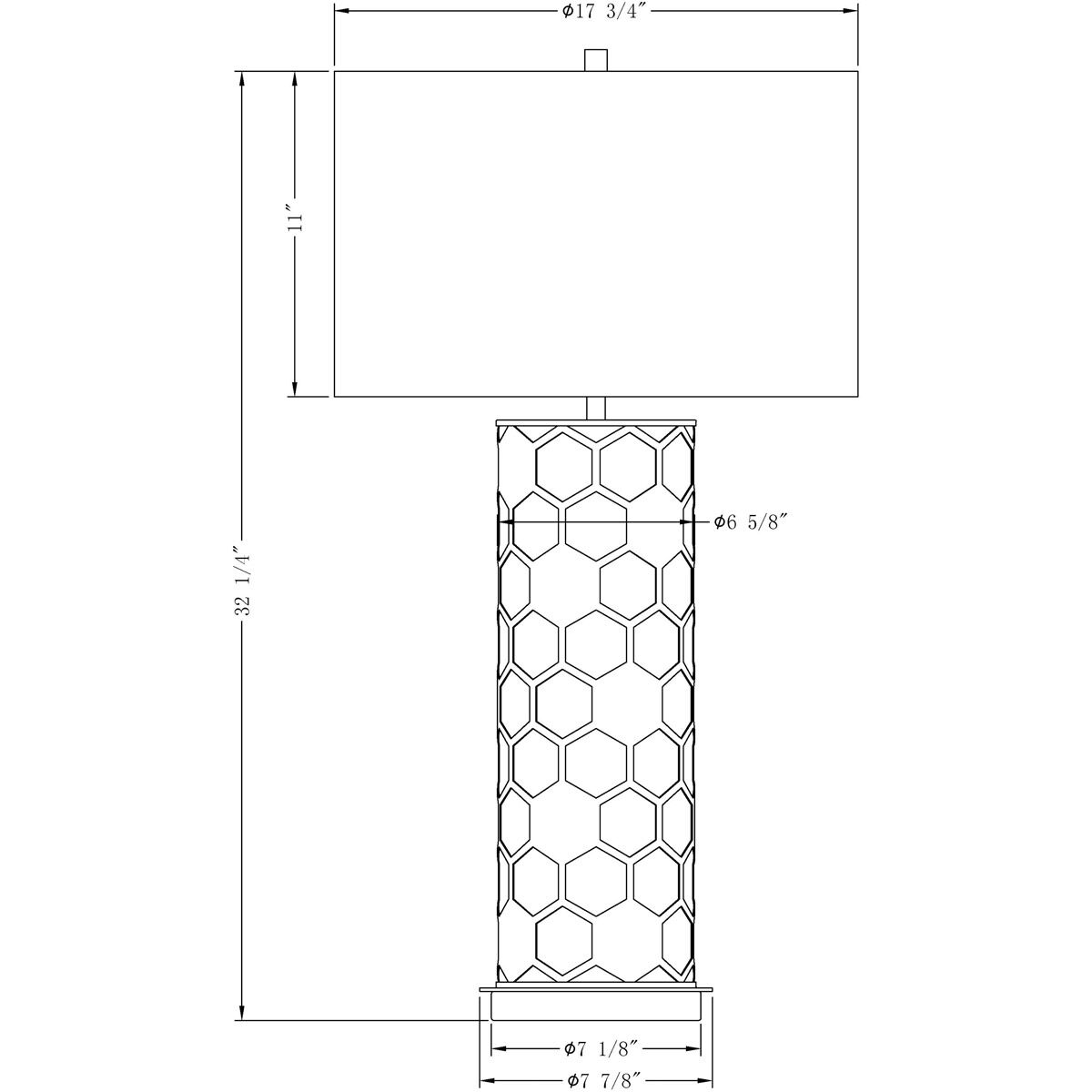 Scarlett 32 inch 150.00 watt Brass Table Lamp Portable Light