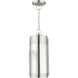 Sheridan 2 Light 8 inch Brushed Nickel Outdoor Pendant Lantern