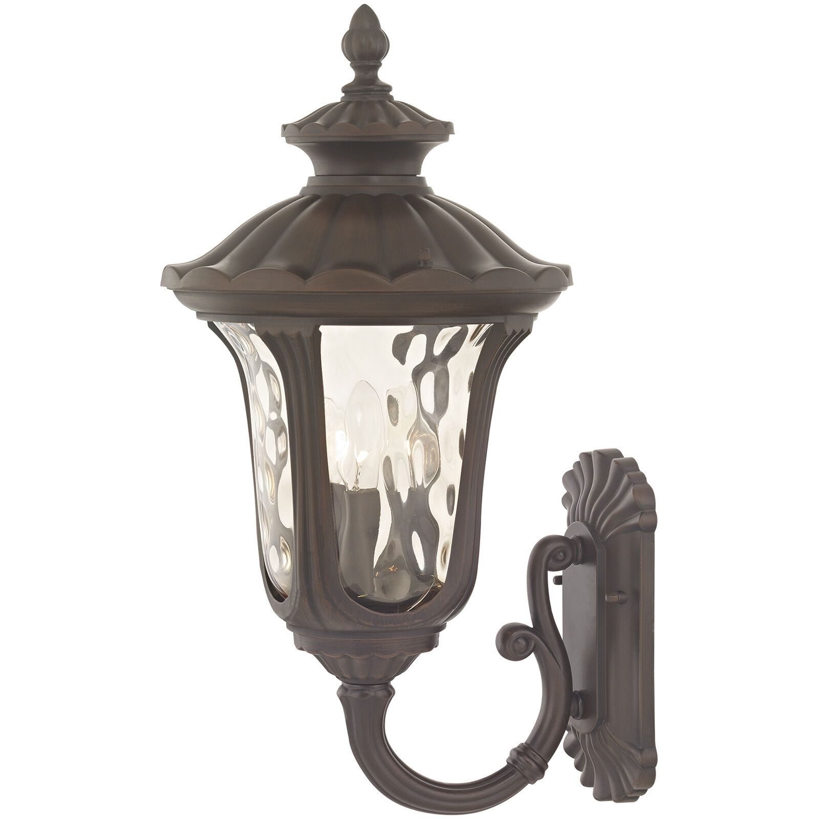 Oxford 3 Light 22 inch Imperial Bronze Outdoor Wall Lantern